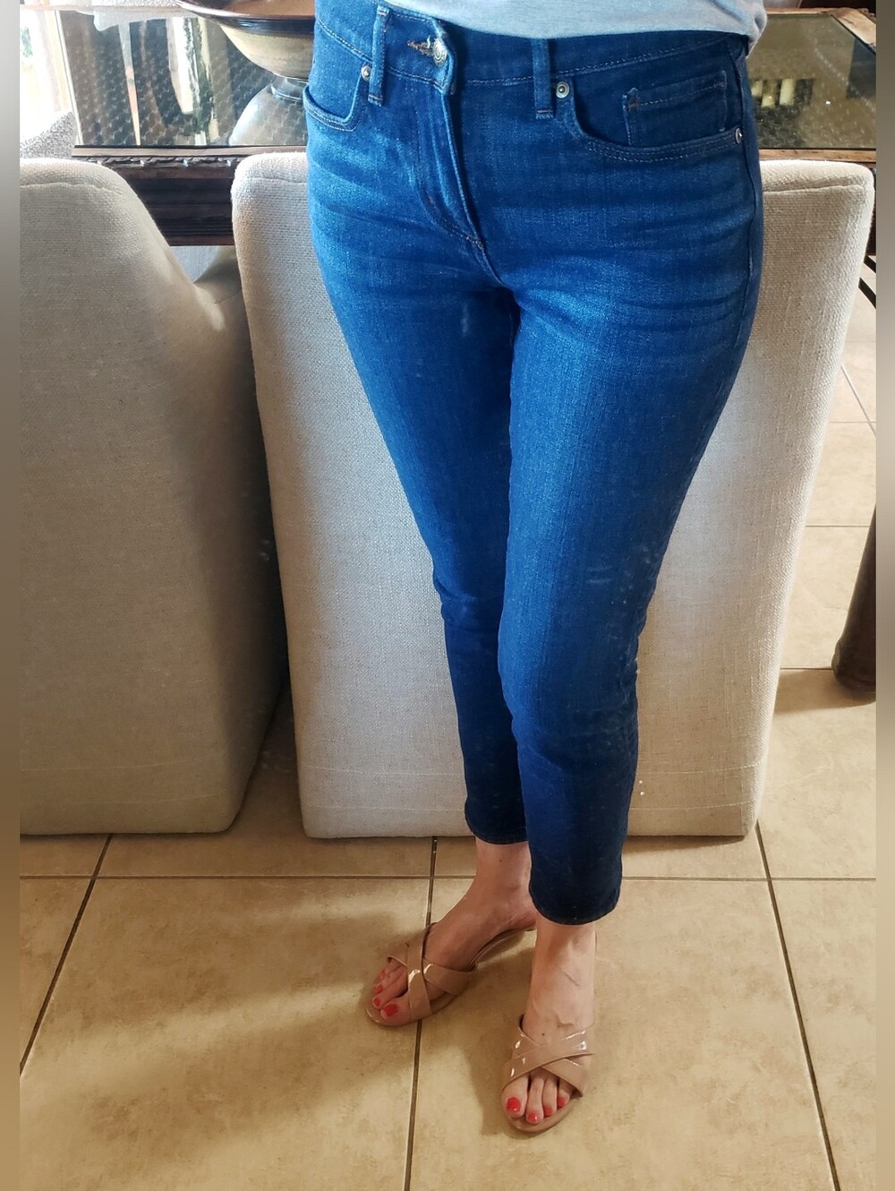 Ann Taylor Dark Skinny Jeans Size 25
